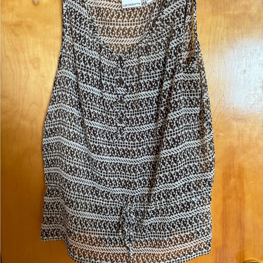 Liz Claiborne Black and White Women's Top